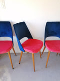 Set de 4 chaises "Tonneau" restaurées